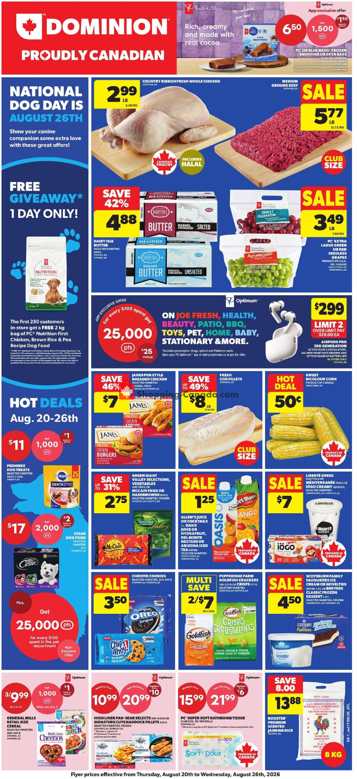 Dominion flyer from Thursday August 20, 2026 to Wednesday August 26, 2026 - page 1