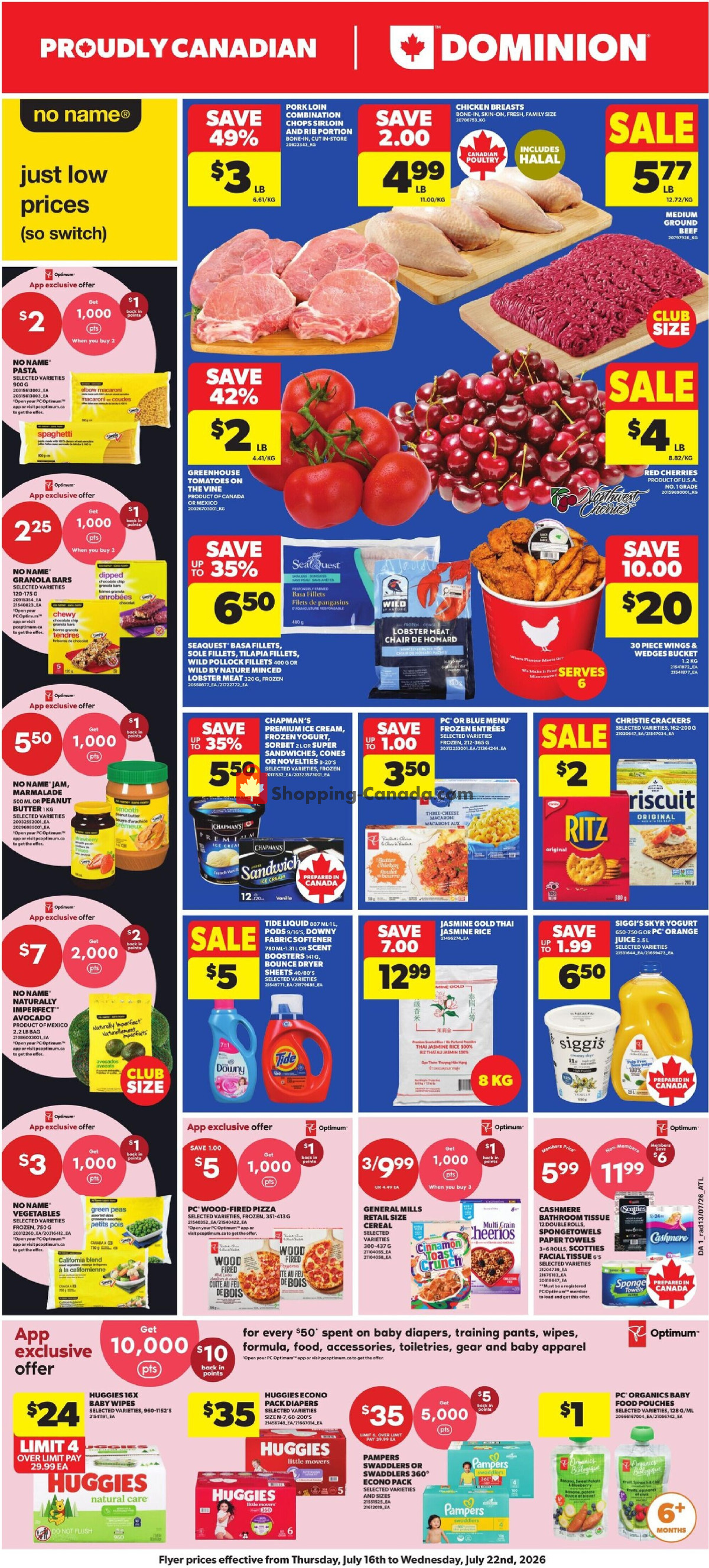 Dominion flyer from Thursday July 16, 2026 to Wednesday July 22, 2026 - page 1