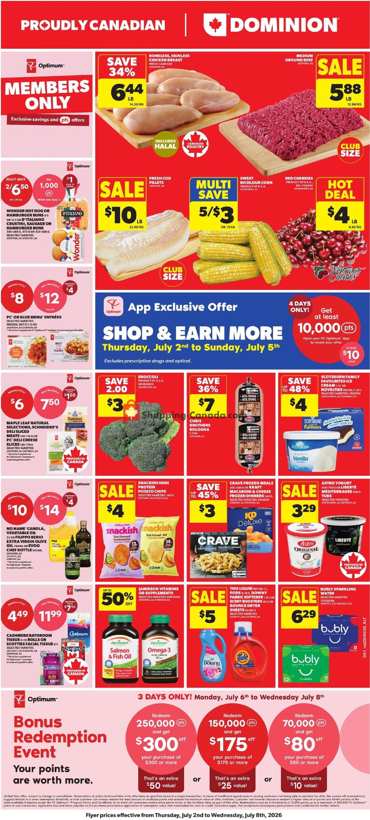 Dominion flyer from Thursday July 2, 2026 to Wednesday July 8, 2026 - page 1