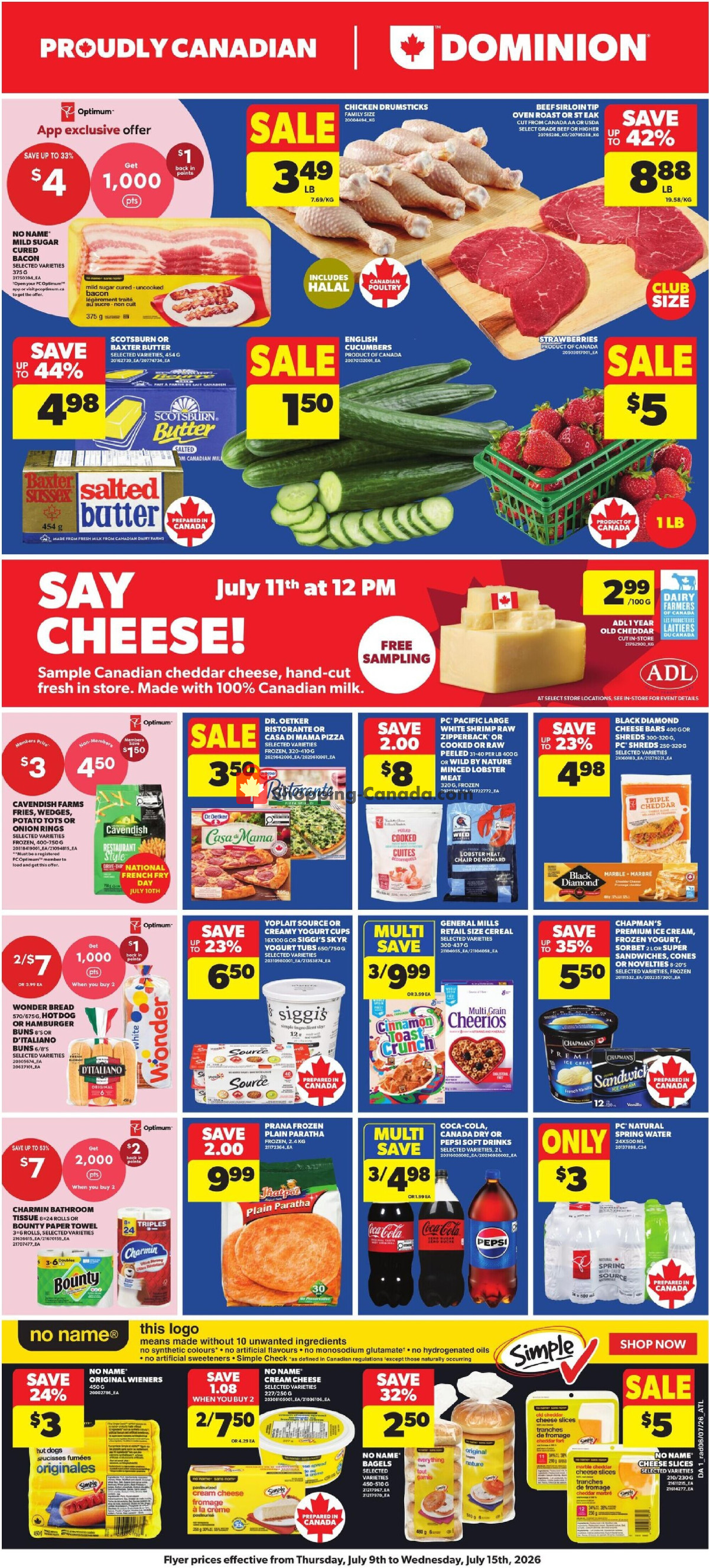 Dominion flyer from Thursday July 9, 2026 to Wednesday July 15, 2026 - page 1