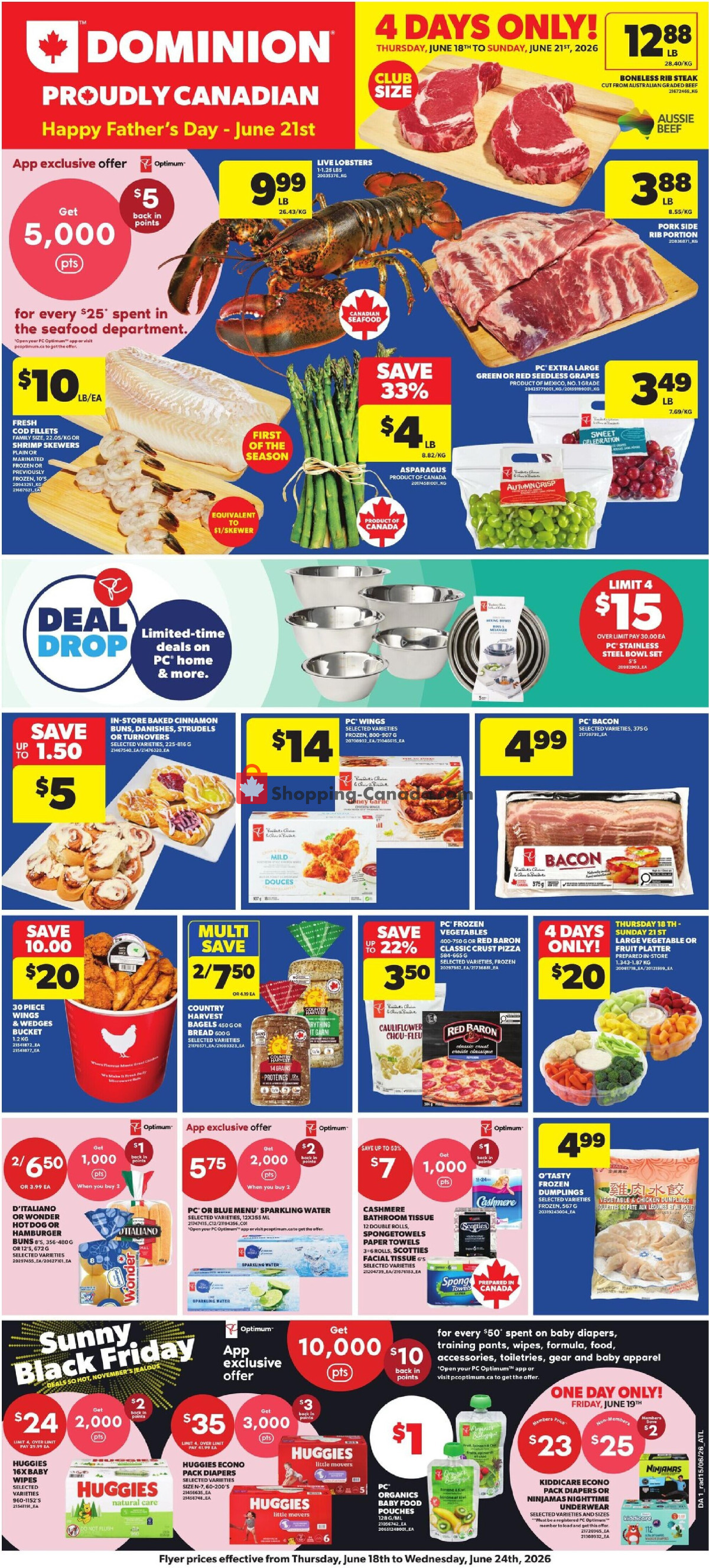 Dominion flyer from Thursday June 18, 2026 to Wednesday June 24, 2026 - page 1