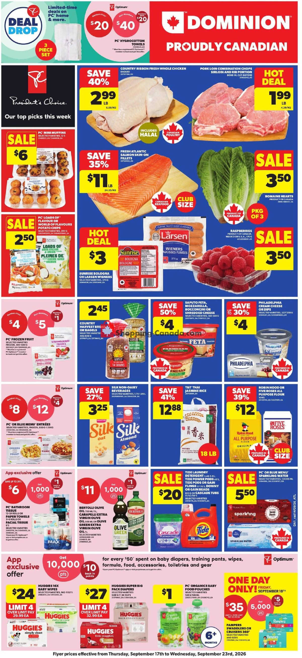 Dominion flyer from Thursday September 17, 2026 to Wednesday September 23, 2026 - page 1