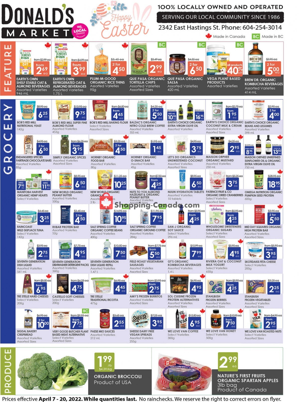 Donald's Market flyer from Thursday April 7, 2022 to Wednesday April 20, 2022 - page 1