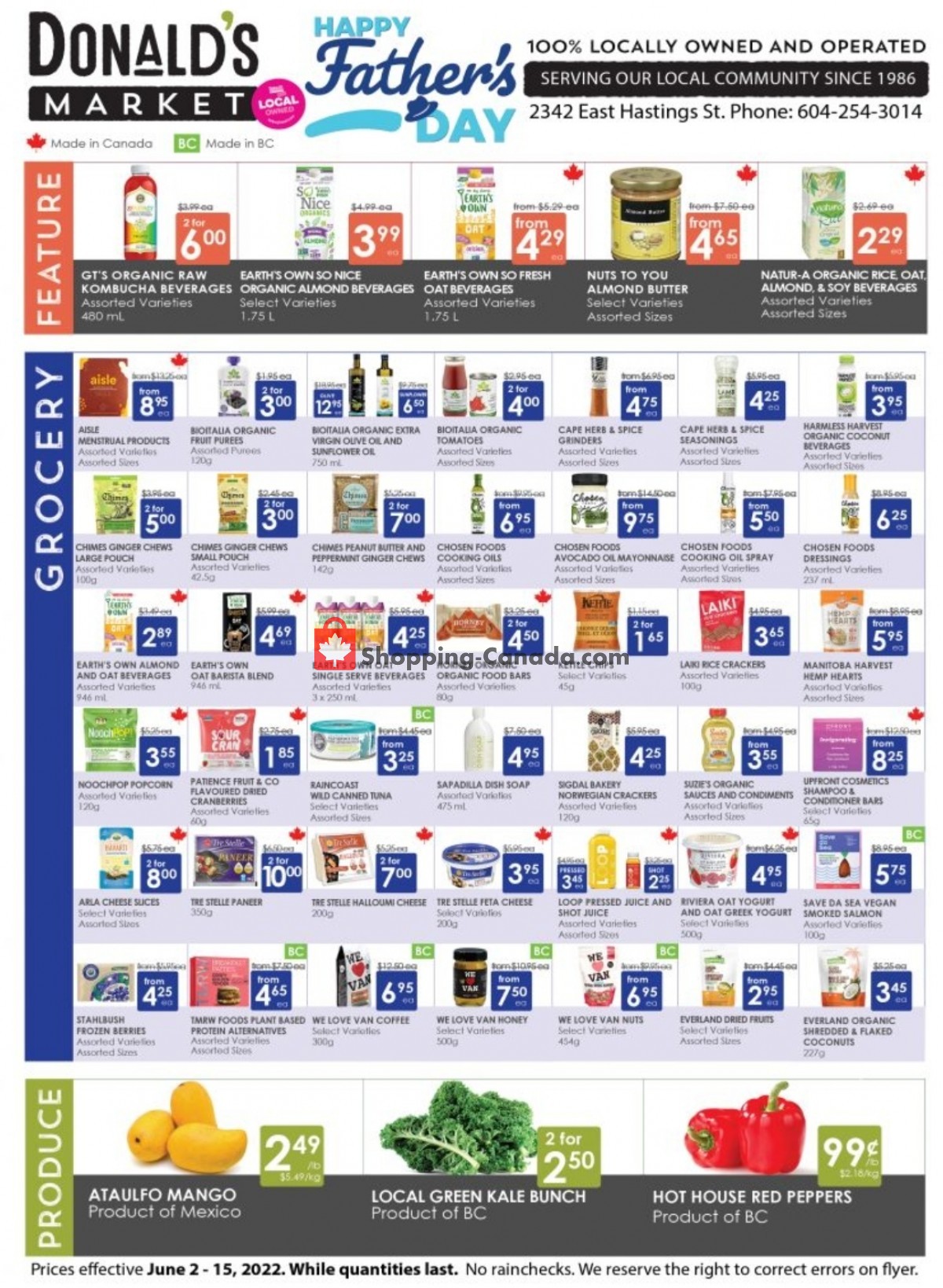 Donald's Market flyer from Thursday June 2, 2022 to Wednesday June 15, 2022 - page 1