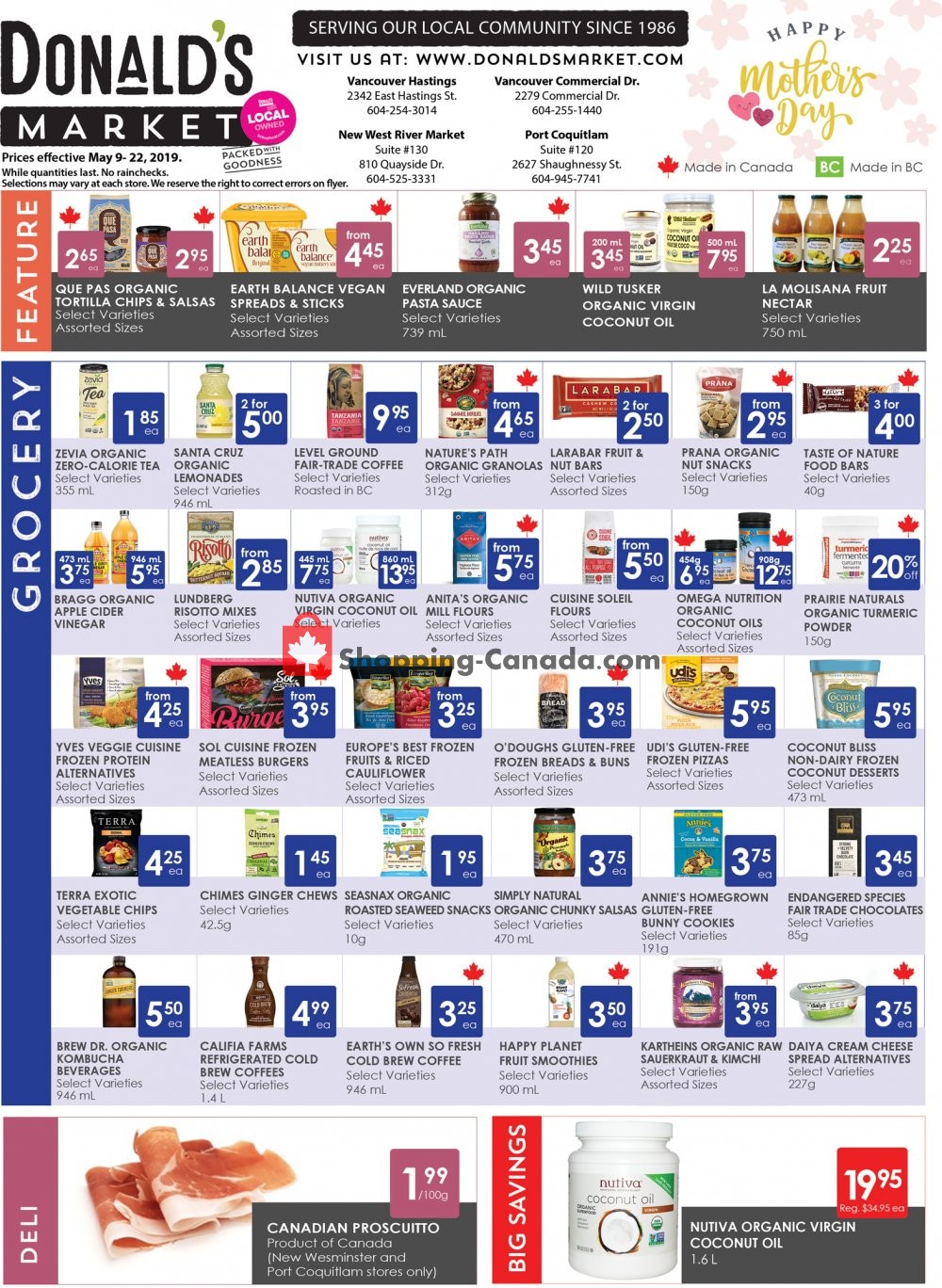 Donald's Market flyer from Thursday May 9, 2019 to Wednesday May 22, 2019 - page 1