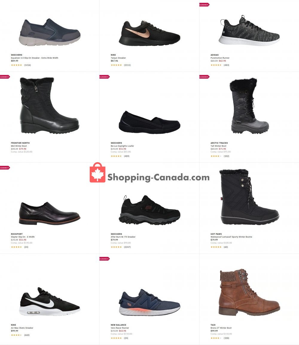 DSW Designer Shoe Warehouse Canada, flyer (Boxing Week Sitewide Deals