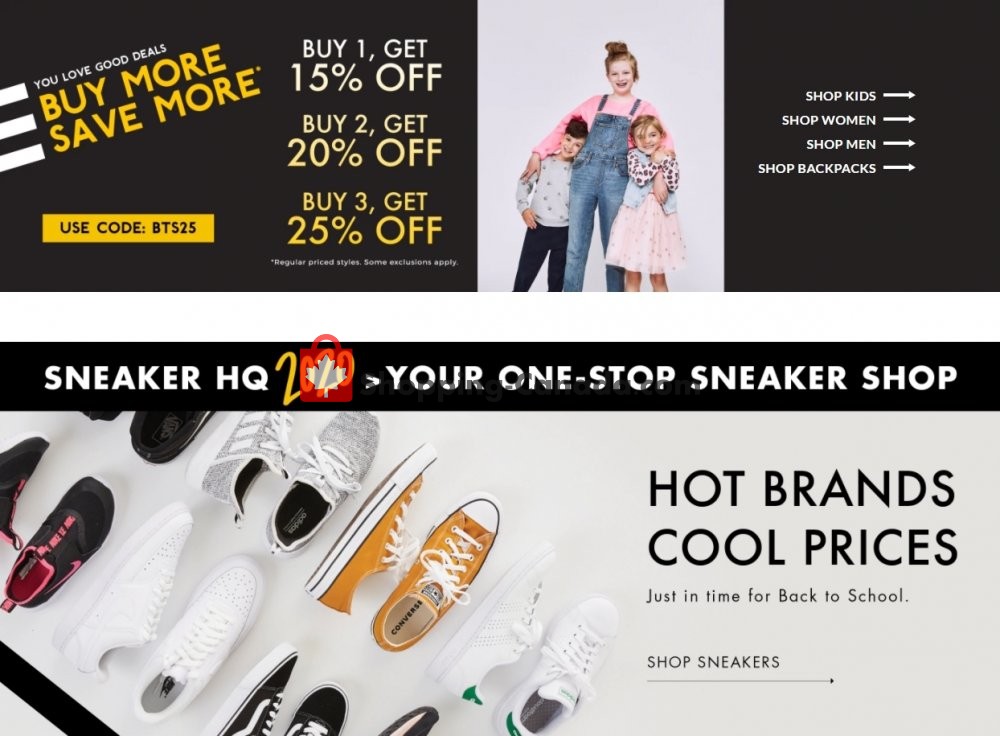 DSW Designer Shoe Warehouse Canada, flyer (Buy More Save More