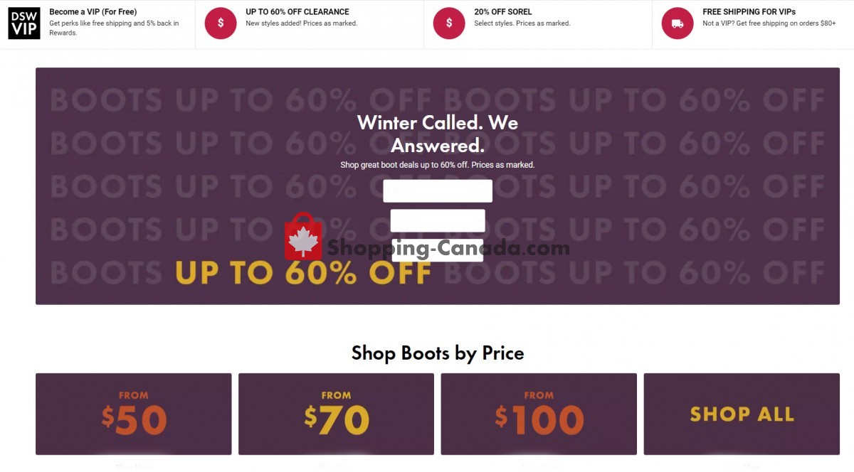 DSW Designer Shoe Warehouse flyer from Sunday January 22, 2023 to Monday February 13, 2023 - page 1