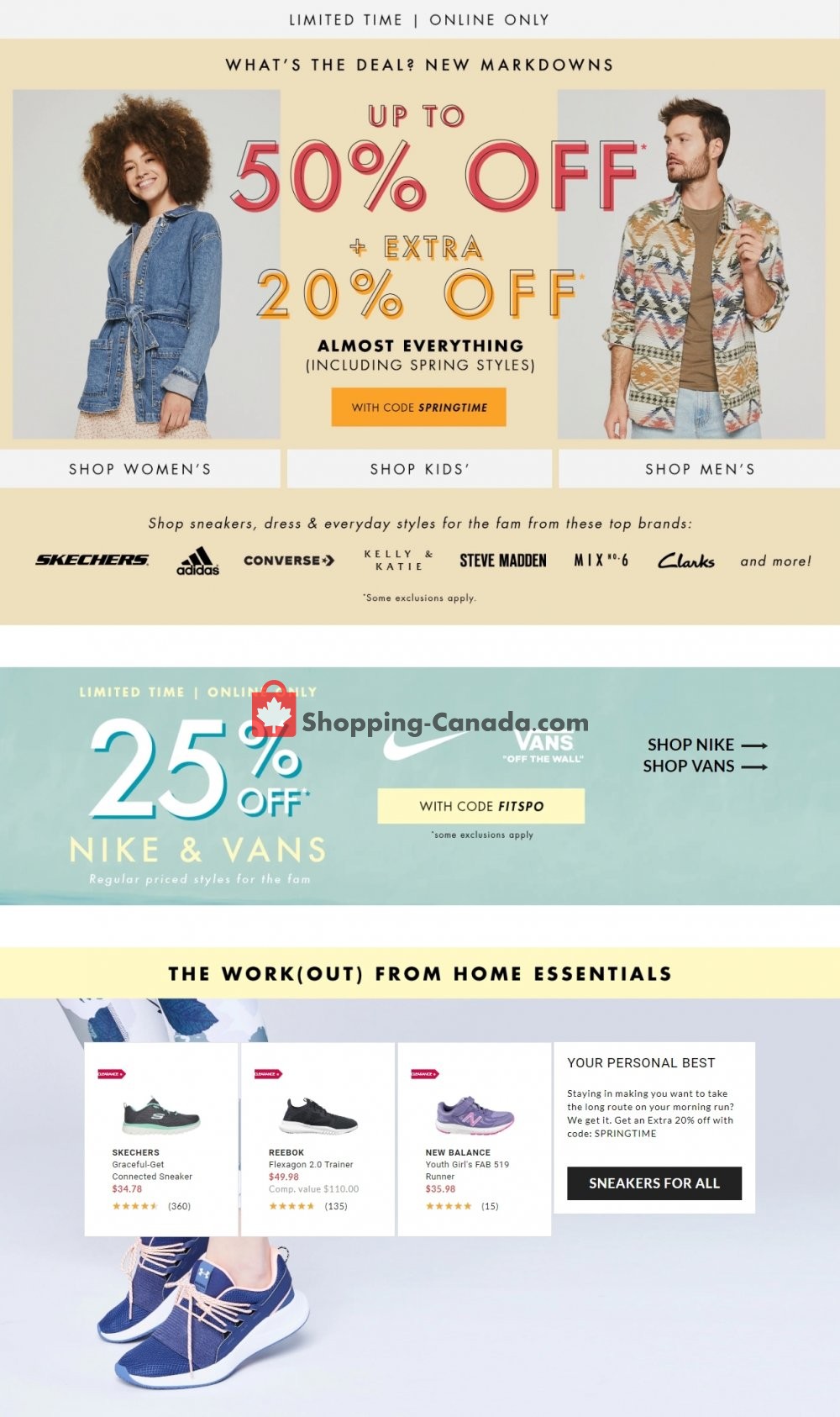DSW Designer Shoe Warehouse flyer from Wednesday April 29, 2020 to Tuesday May 5, 2020 - page 1