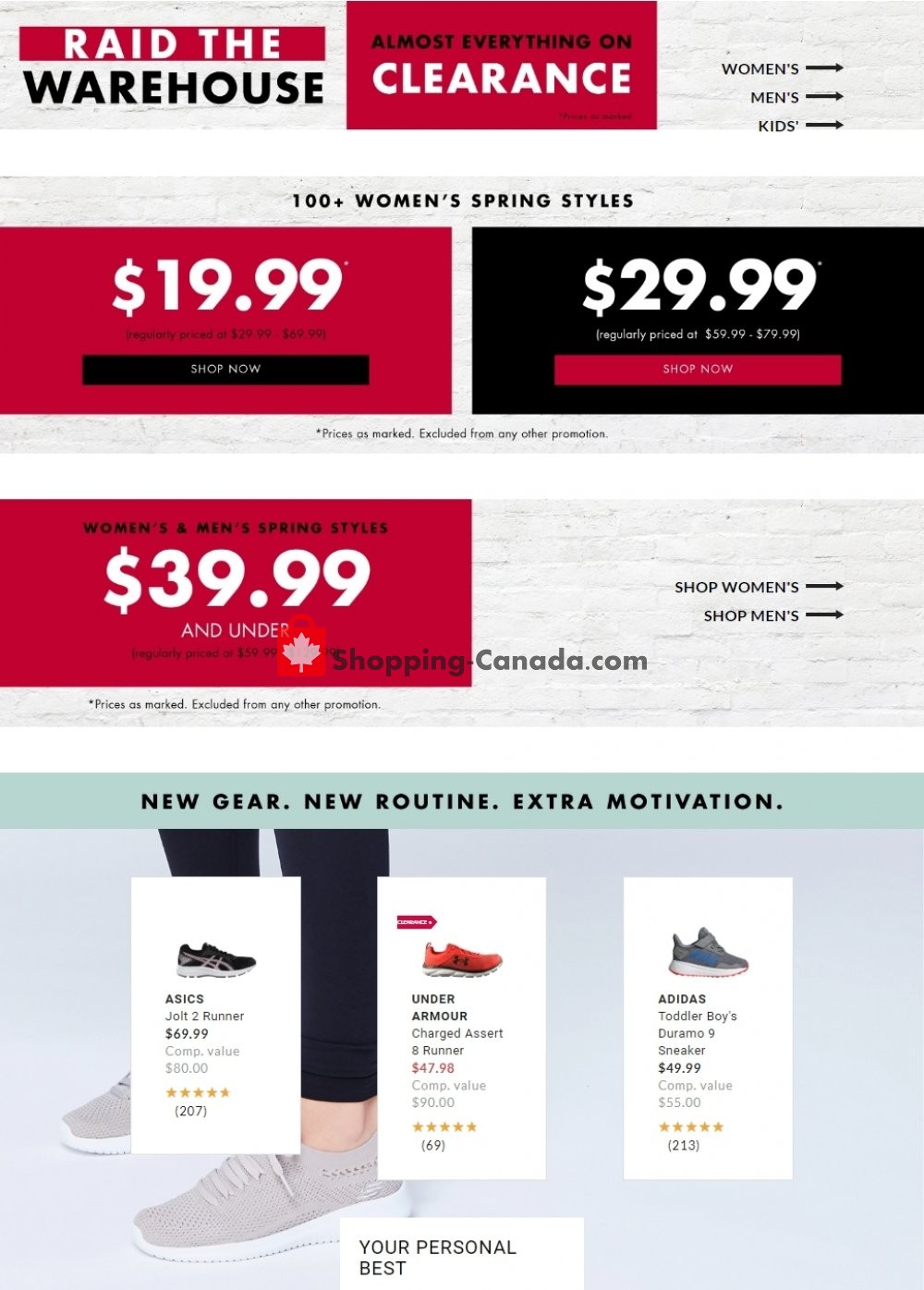 DSW Designer Shoe Warehouse Canada, flyer (Hot Deals) May 27 June