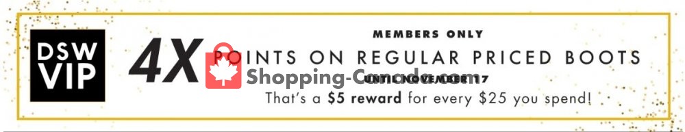 DSW Designer Shoe Warehouse flyer from Wednesday November 6, 2019 to Sunday November 17, 2019 - page 1