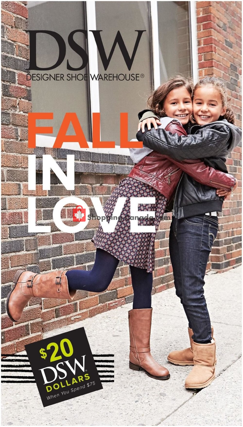 DSW Designer Shoe Warehouse Canada, flyer (Kids Fall Fashion