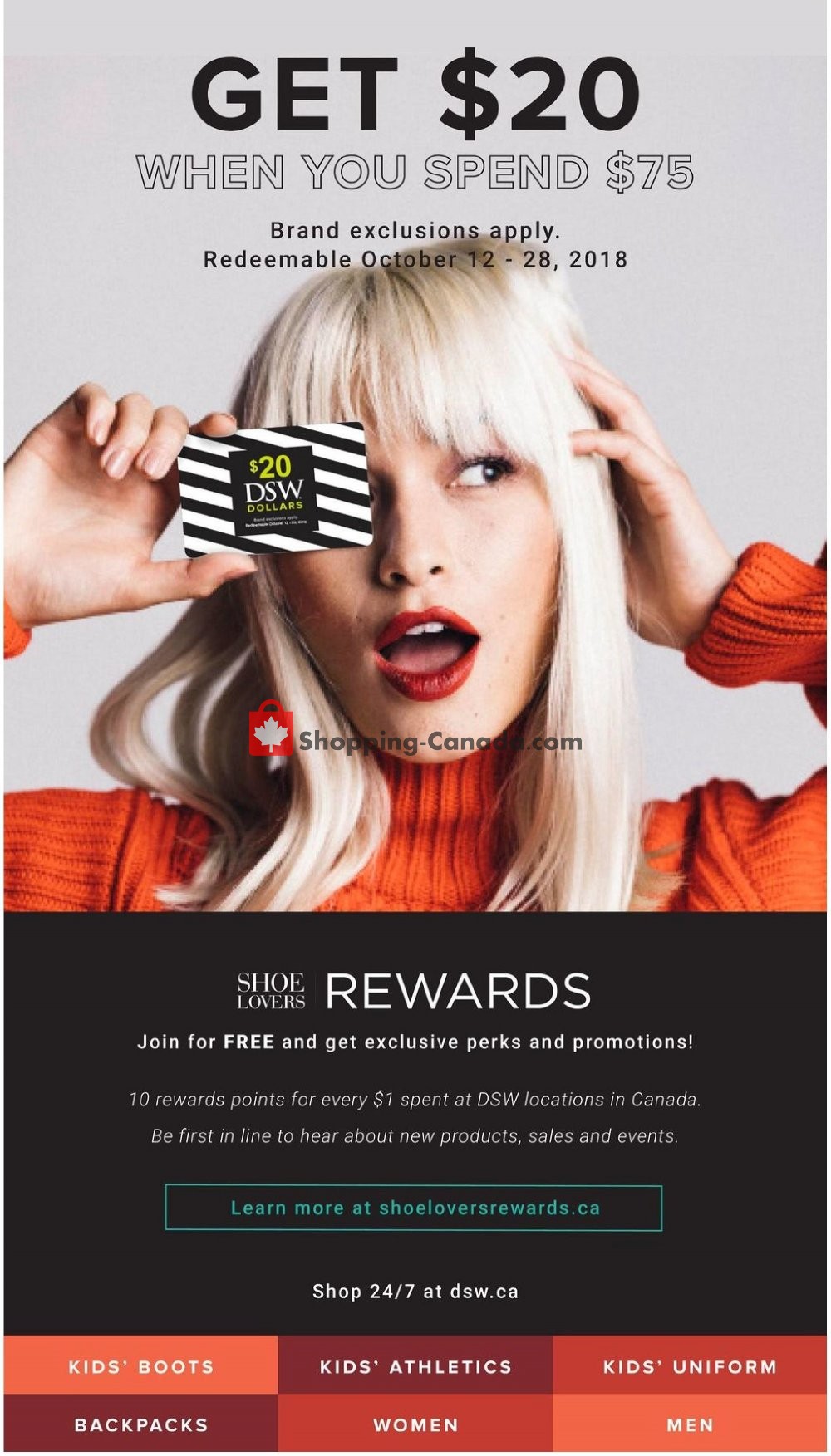 DSW Designer Shoe Warehouse flyer from Thursday September 13, 2018 to Sunday September 30, 2018 - page 6