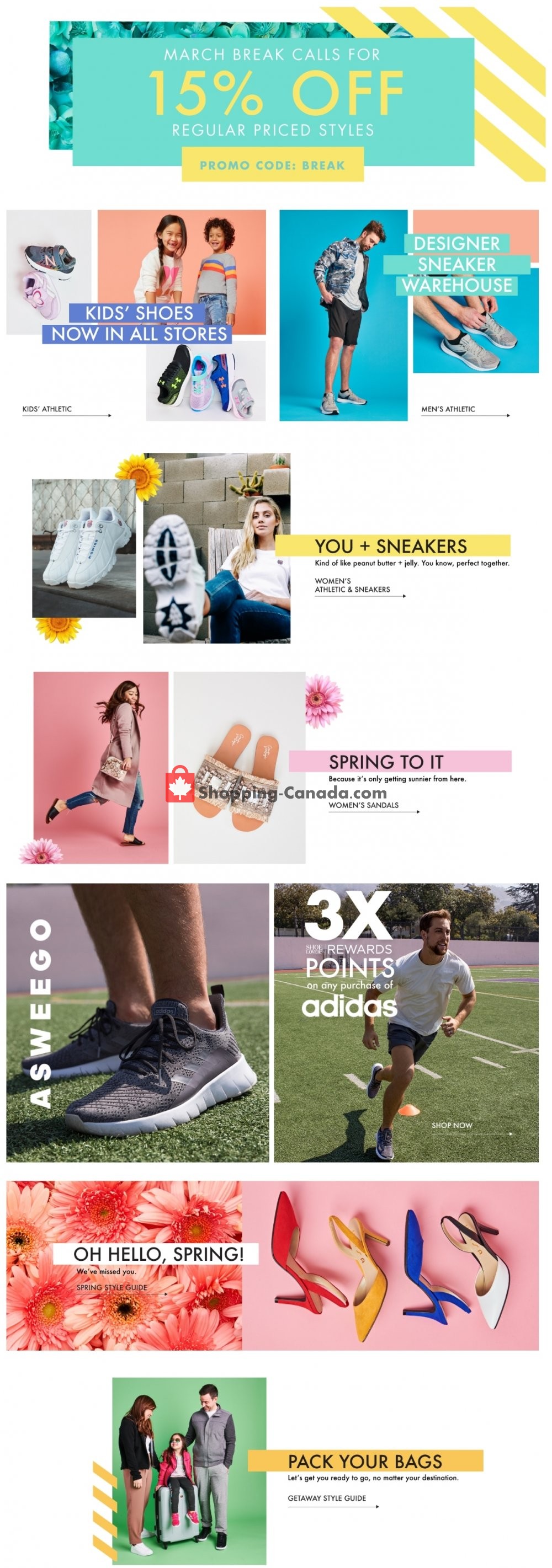 DSW Designer Shoe Warehouse flyer from Sunday March 10, 2019 to Saturday March 16, 2019 - page 1