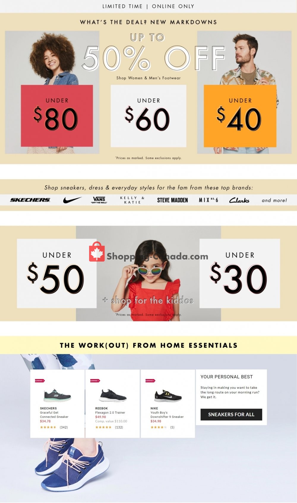 DSW Designer Shoe Warehouse Canada, flyer (Special Offer) April 16 April 22, 2020