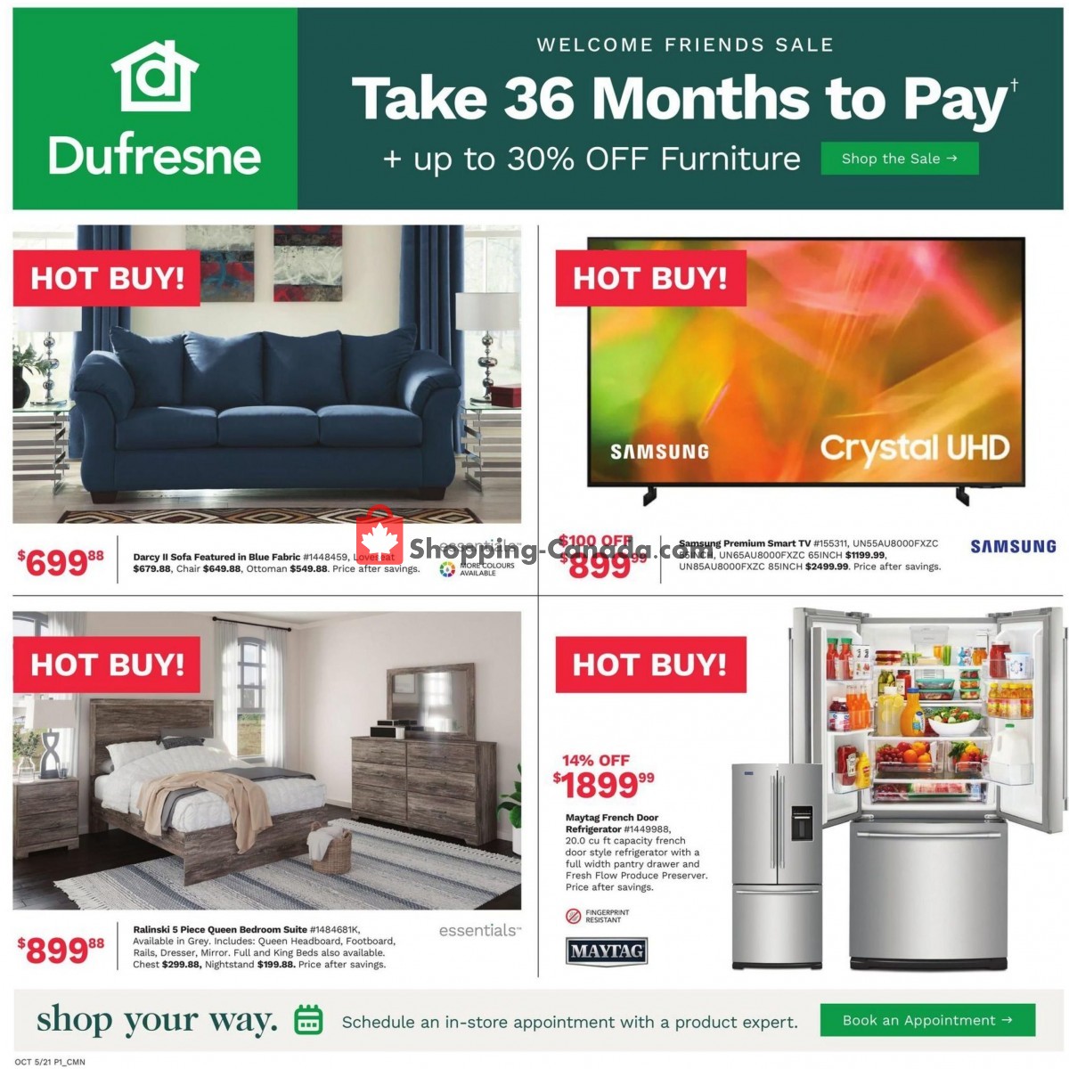 Dufresne flyer from Tuesday October 5, 2021 to Tuesday October 12, 2021 - page 1