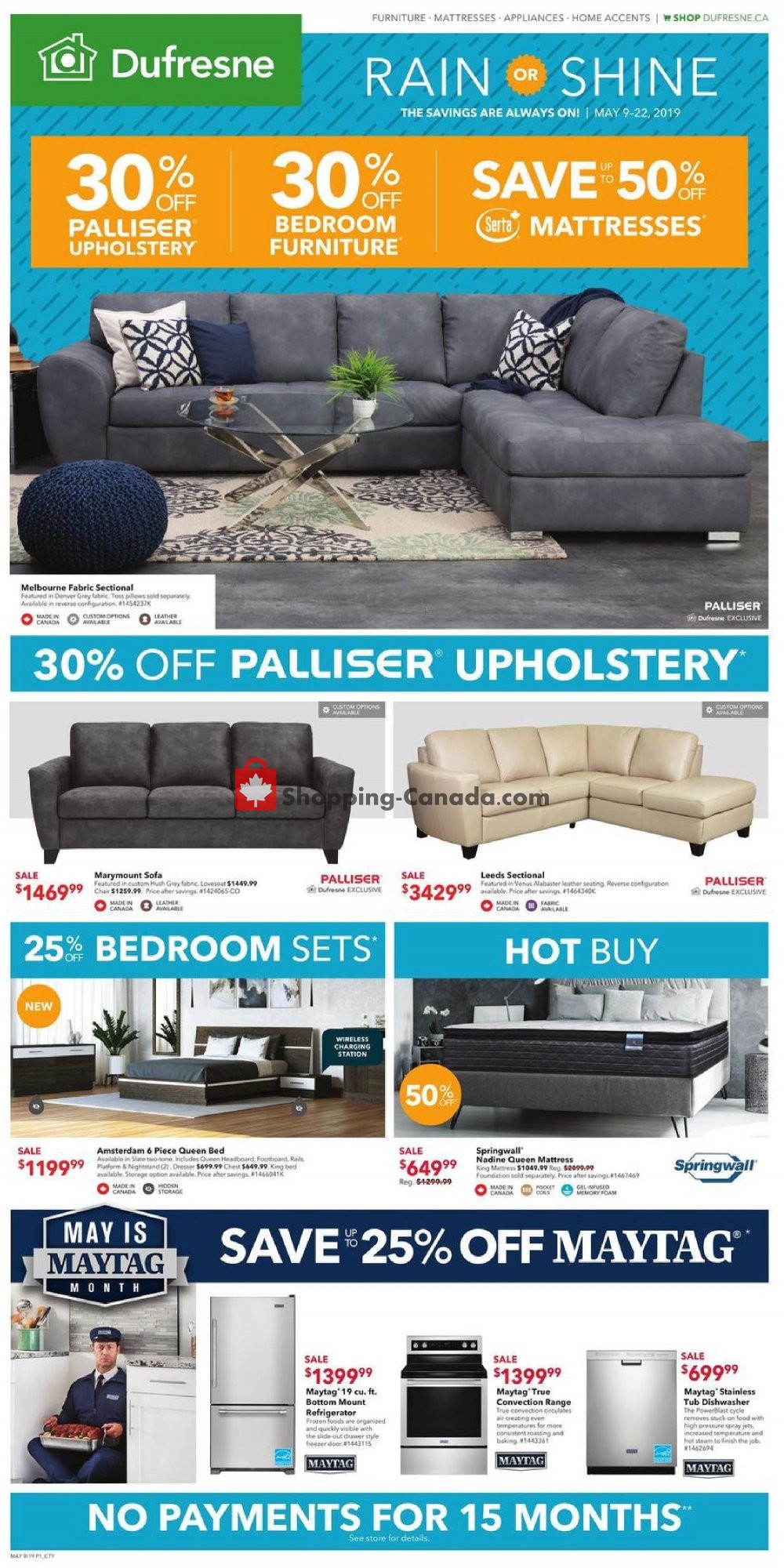 Dufresne flyer from Thursday May 9, 2019 to Wednesday May 22, 2019 - page 1