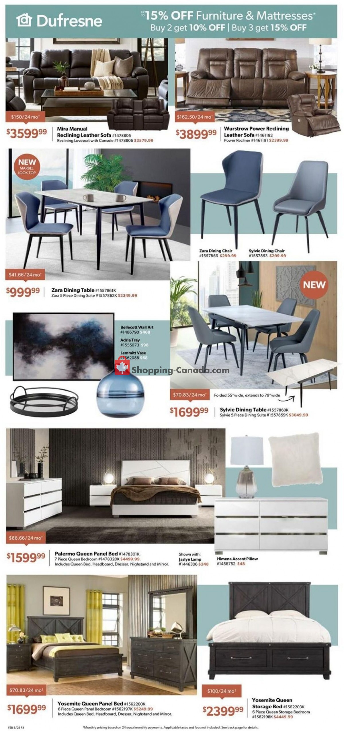 Dufresne Canada, flyer (Savings Offer) February 3 February 14