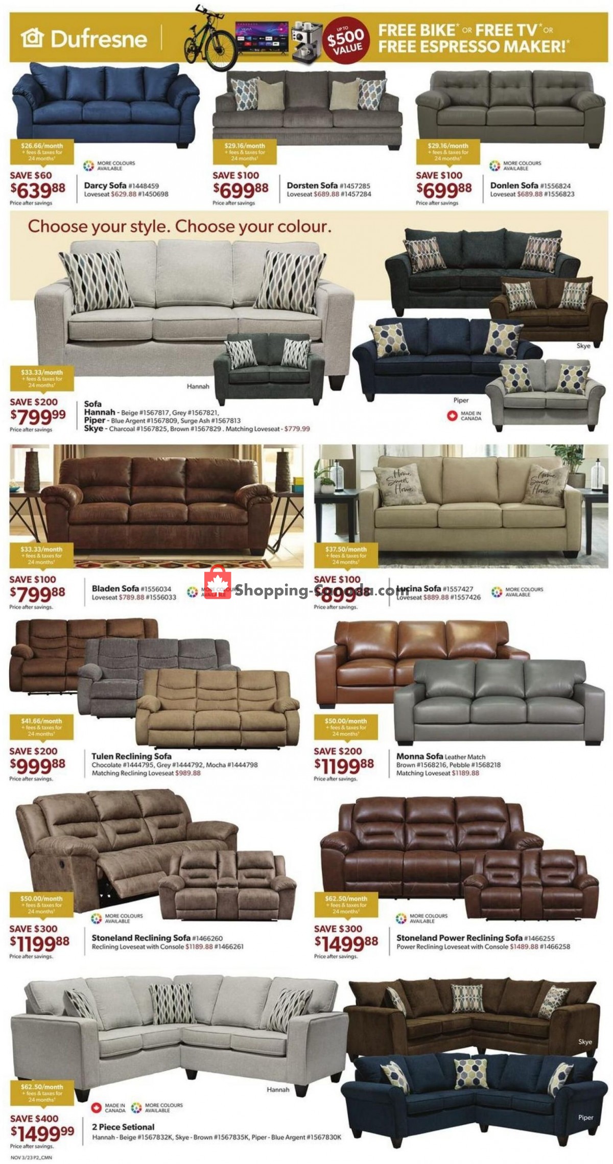 Dufresne flyer from Friday November 3, 2023 to Wednesday November 15, 2023 - page 2