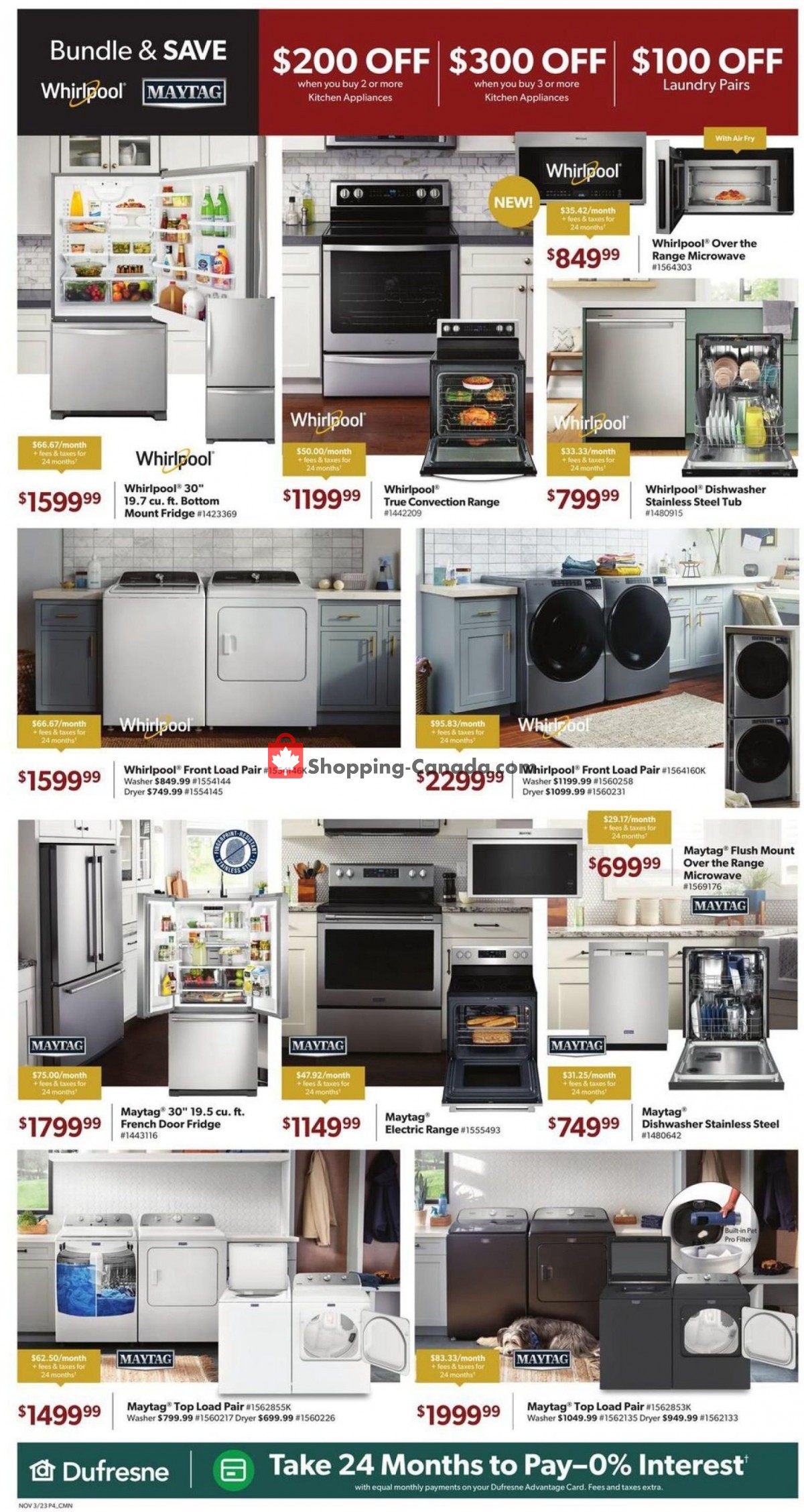 Dufresne flyer from Friday November 3, 2023 to Wednesday November 15, 2023 - page 4