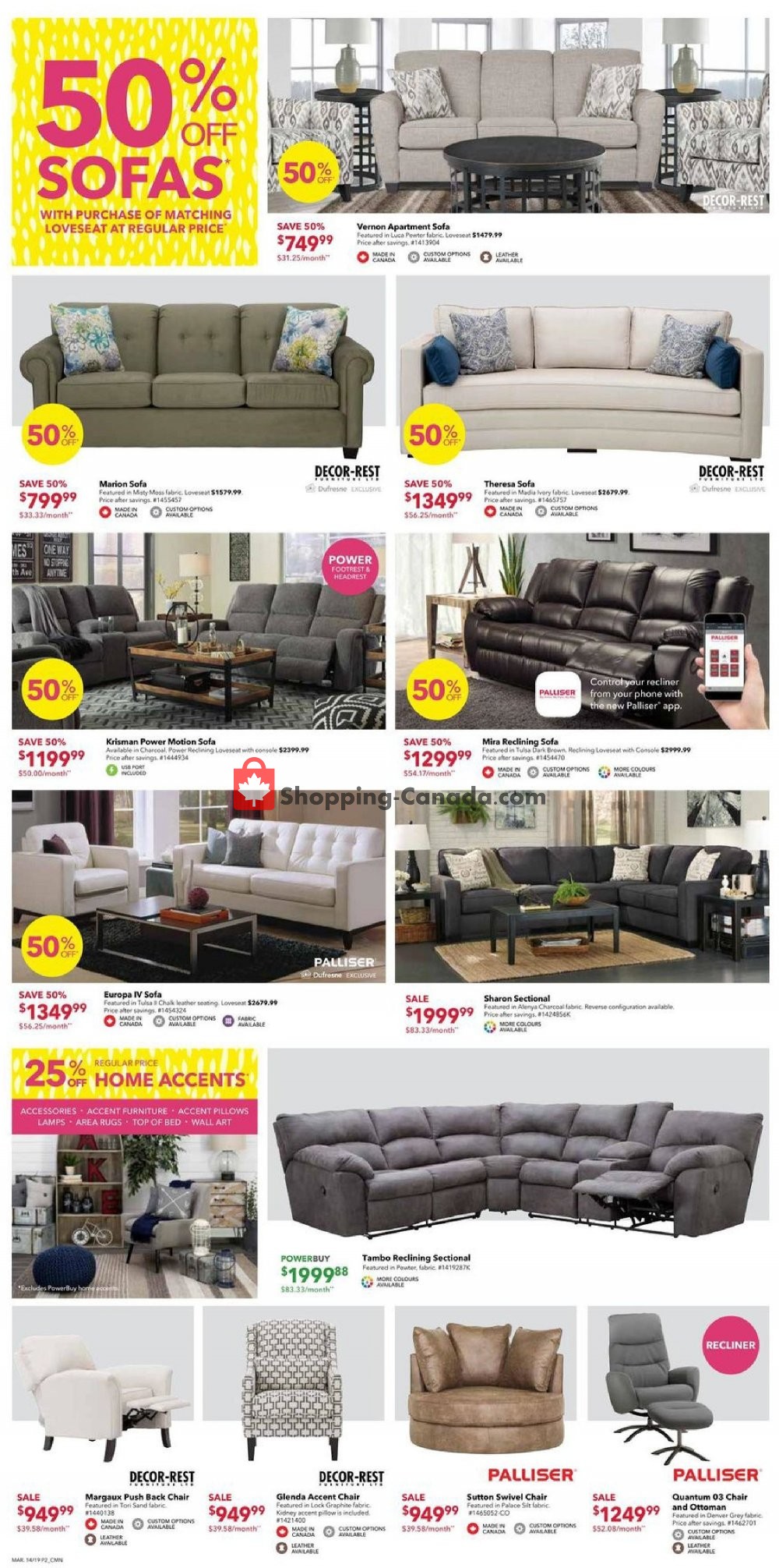 Dufresne Canada, flyer (Spring Sale) March 14 March 27, 2019