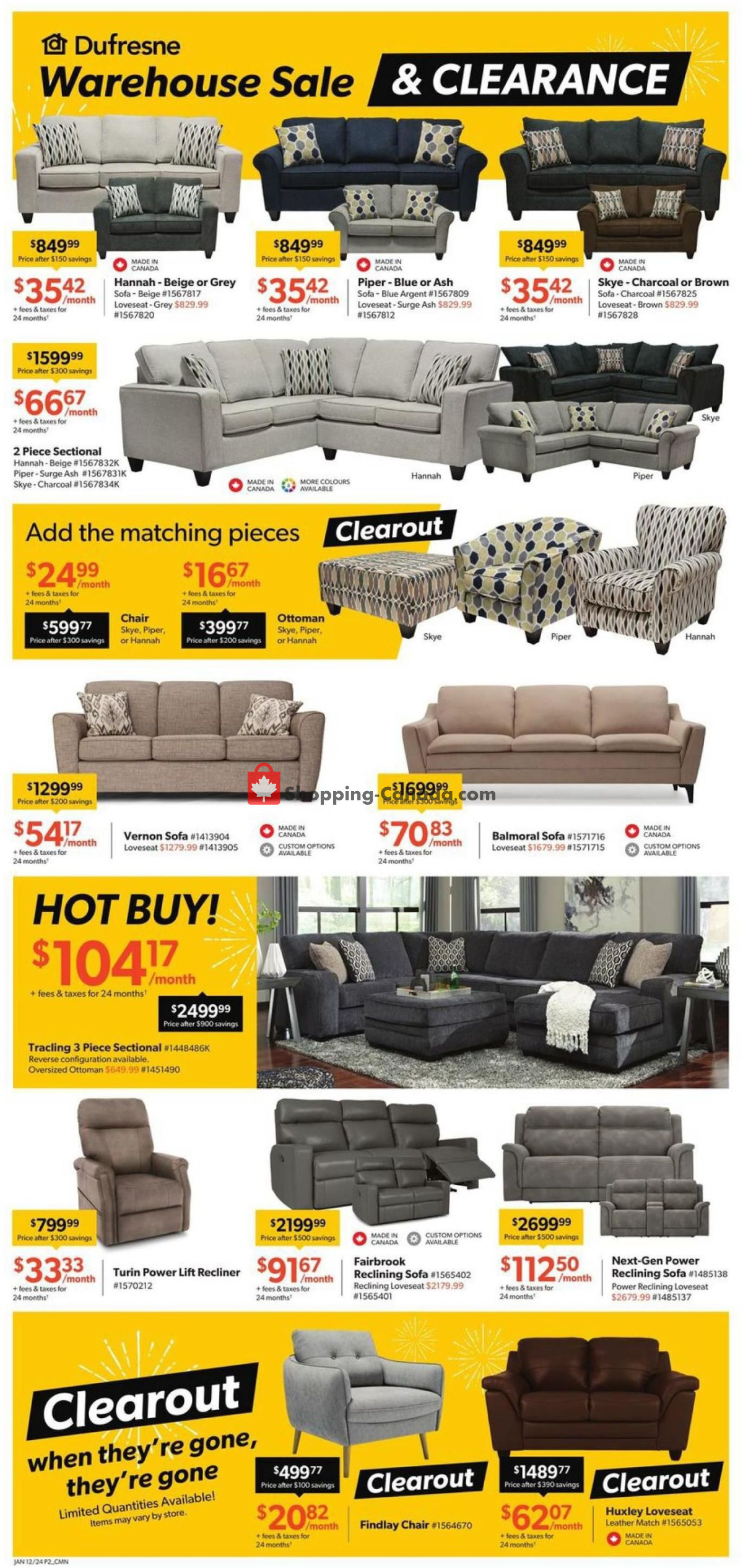 Dufresne flyer from Friday January 12, 2024 to Wednesday January 31, 2024 - page 2