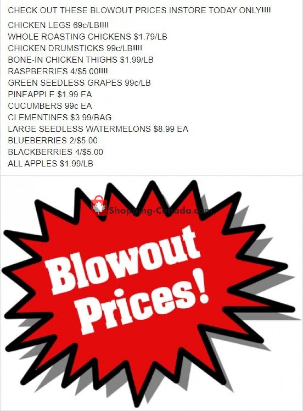 Dutchie's Fresh Market flyer from Saturday April 25, 2020 to Saturday April 25, 2020 - page 1