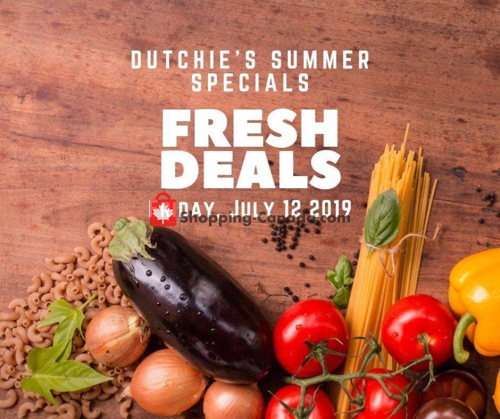 Dutchie's Fresh Market flyer from Friday July 12, 2019 to Friday July 12, 2019 - page 1