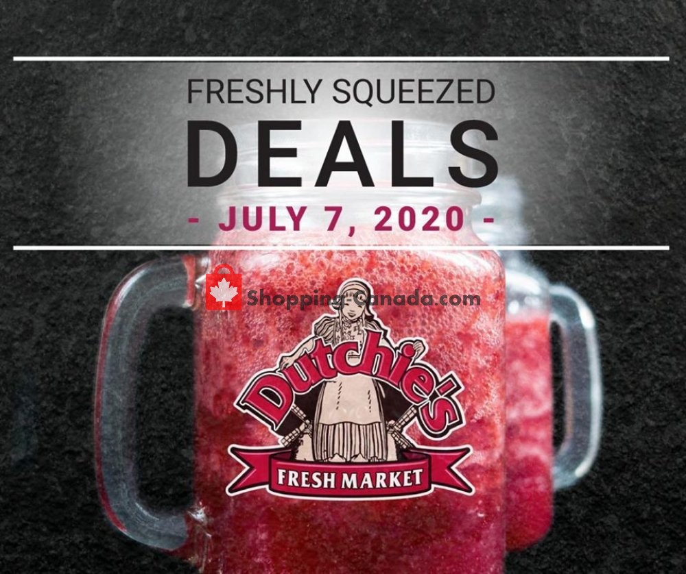 Dutchie's Fresh Market flyer from Tuesday July 7, 2020 to Tuesday July 7, 2020 - page 1