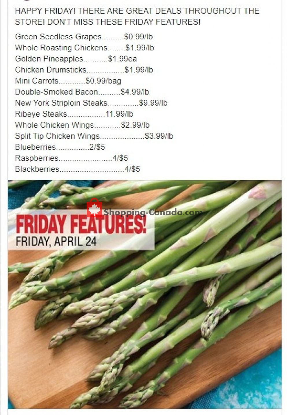 Dutchie's Fresh Market flyer from Friday April 24, 2020 to Friday April 24, 2020 - page 1