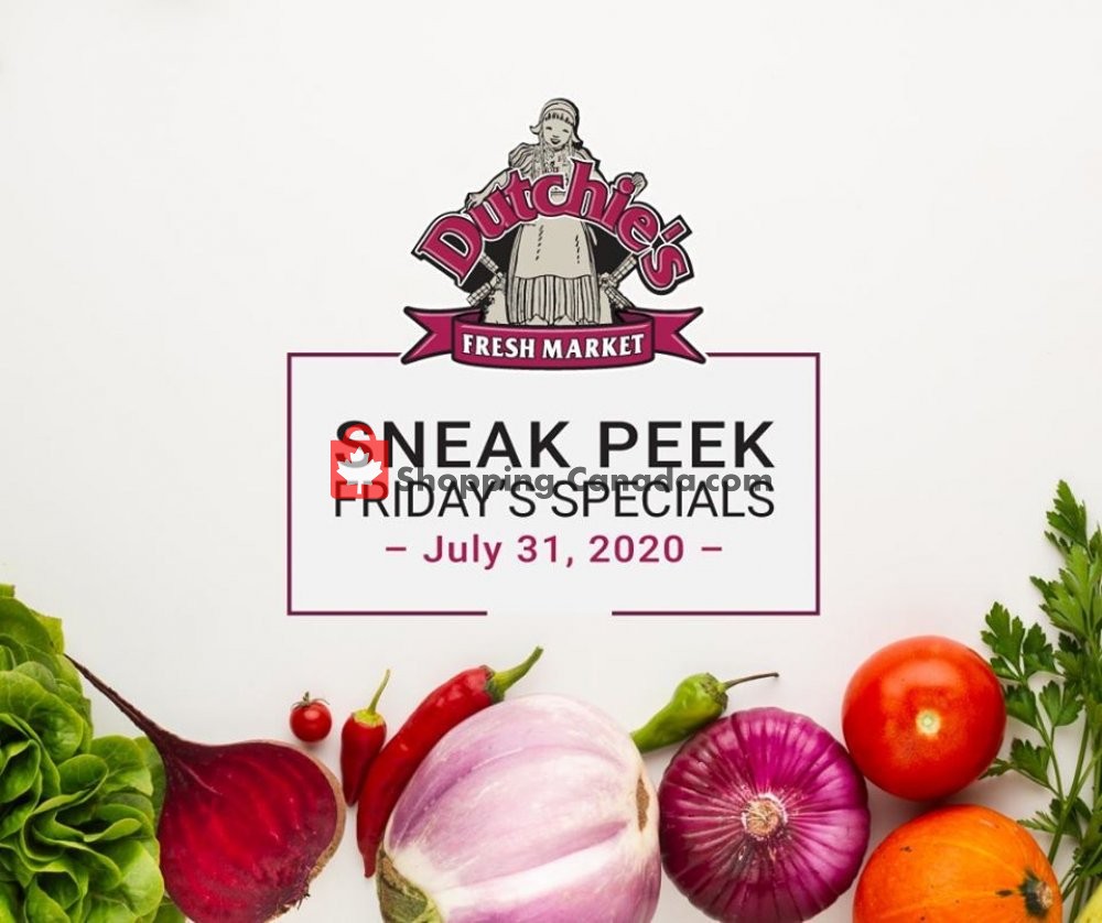 Dutchie's Fresh Market flyer from Friday July 31, 2020 to Friday July 31, 2020 - page 1