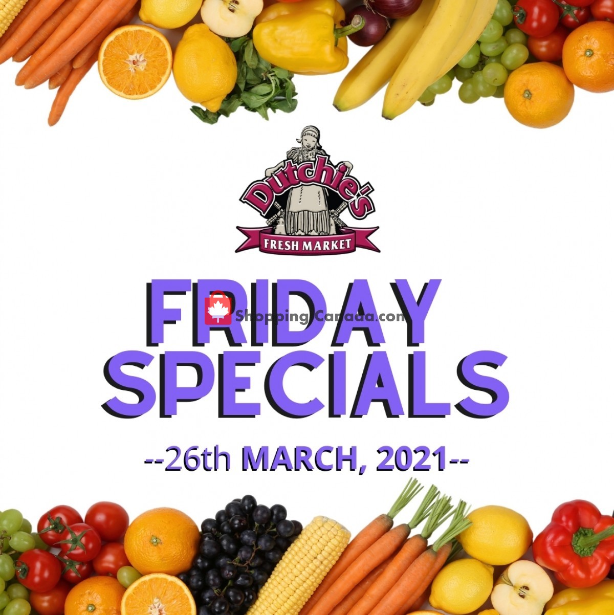 Dutchie's Fresh Market flyer from Friday March 26, 2021 to Friday March 26, 2021 - page 1