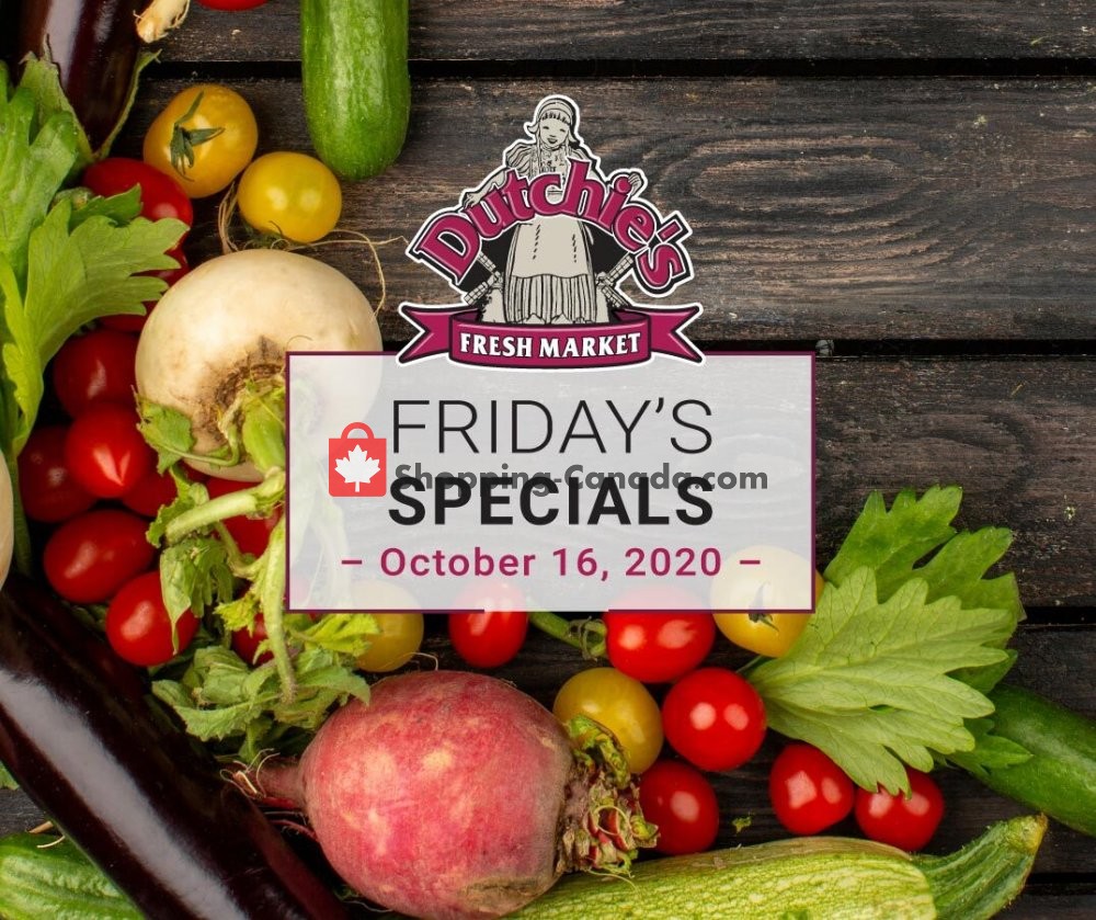 Dutchie's Fresh Market flyer from Friday October 16, 2020 to Friday October 16, 2020 - page 1