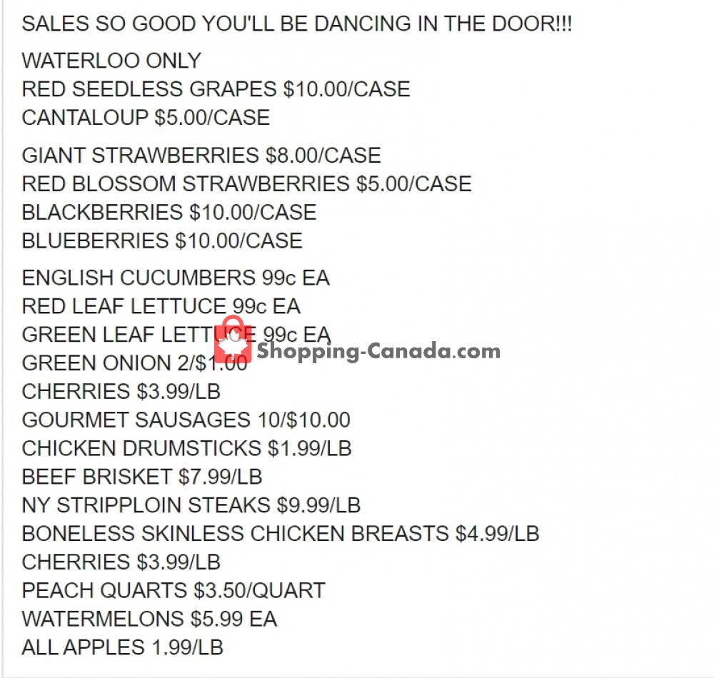 Dutchie's Fresh Market flyer from Sunday May 24, 2020 to Sunday May 24, 2020 - page 1
