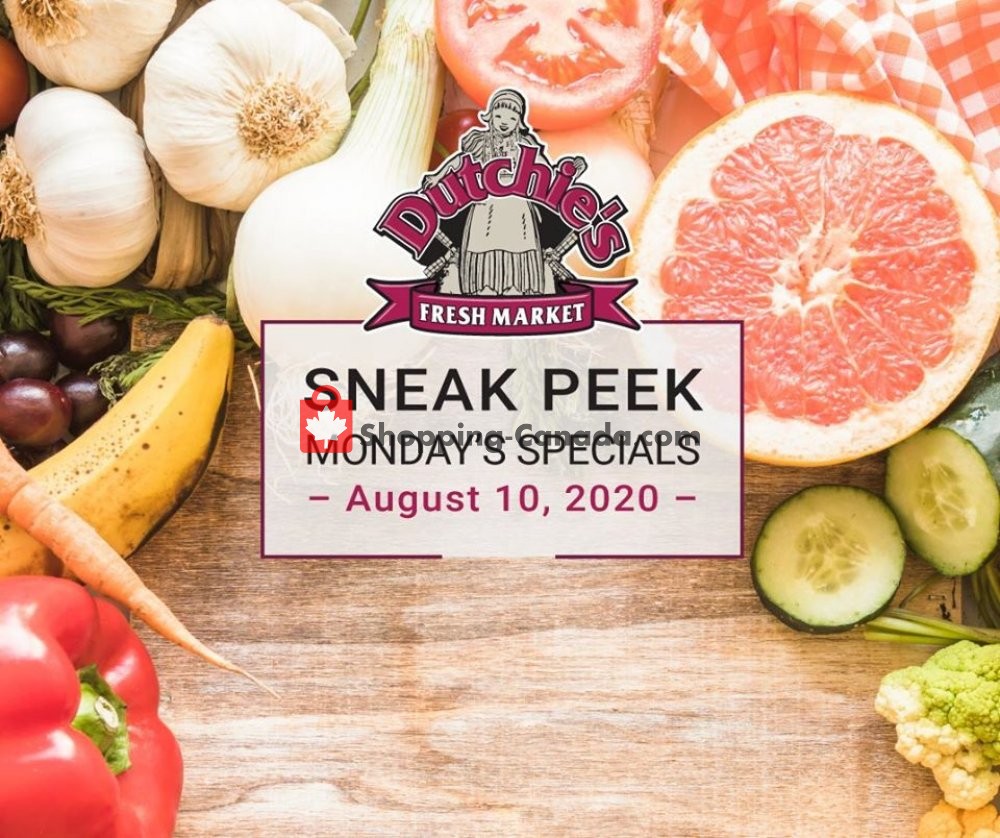 Dutchie's Fresh Market flyer from Monday August 10, 2020 to Monday August 10, 2020 - page 1