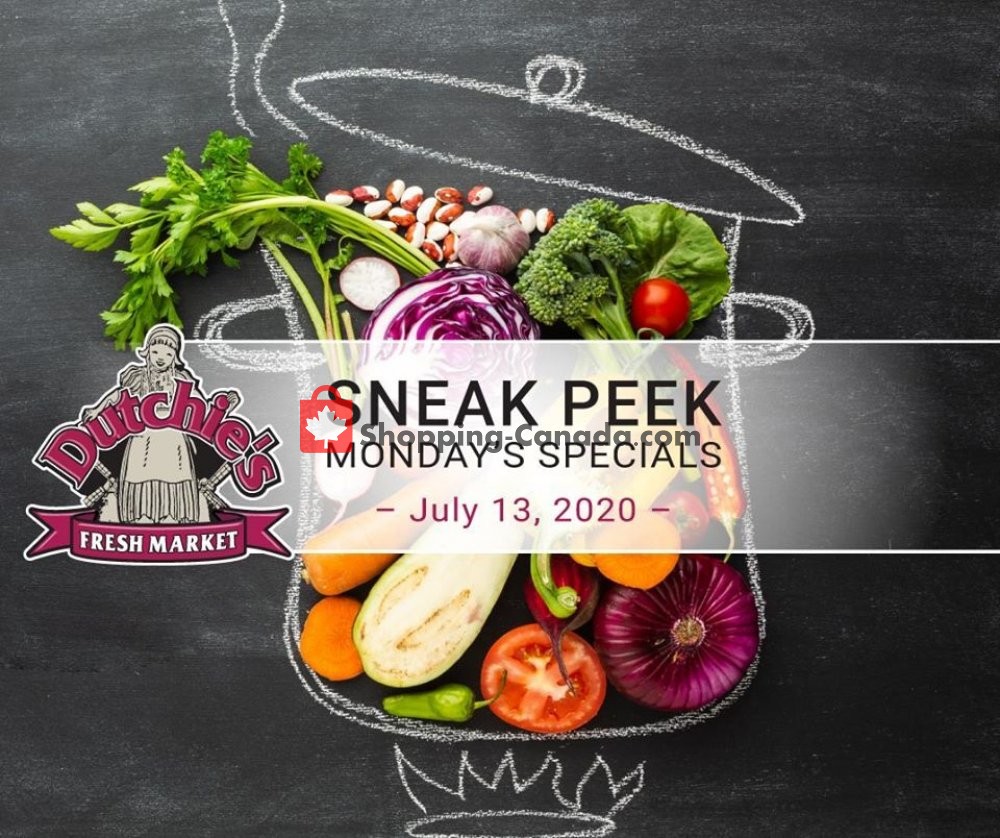 Dutchie's Fresh Market flyer from Monday July 13, 2020 to Monday July 13, 2020 - page 1