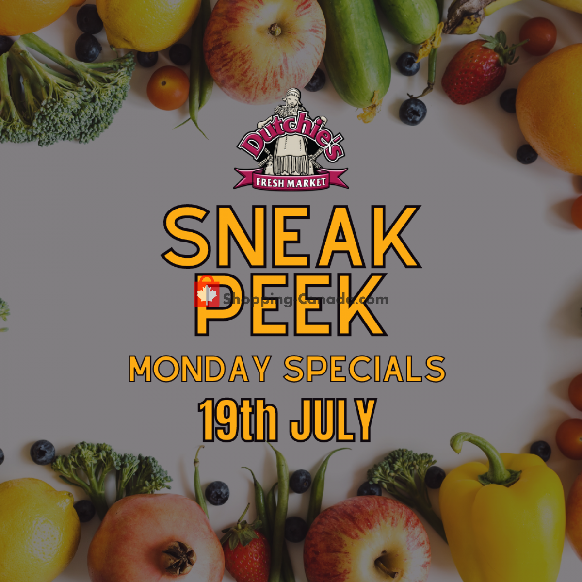 Dutchie's Fresh Market flyer from Monday July 19, 2021 to Monday July 19, 2021 - page 1