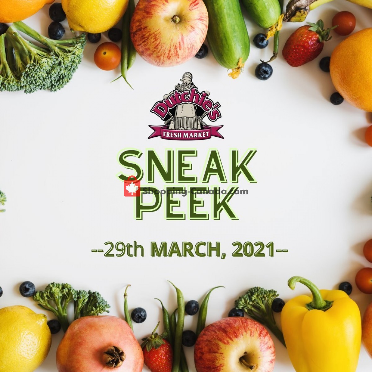 Dutchie's Fresh Market flyer from Monday March 29, 2021 to Monday March 29, 2021 - page 1