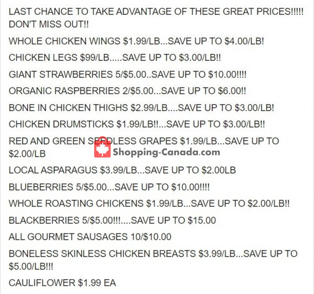 Dutchie's Fresh Market flyer from Saturday May 30, 2020 to Saturday May 30, 2020 - page 1
