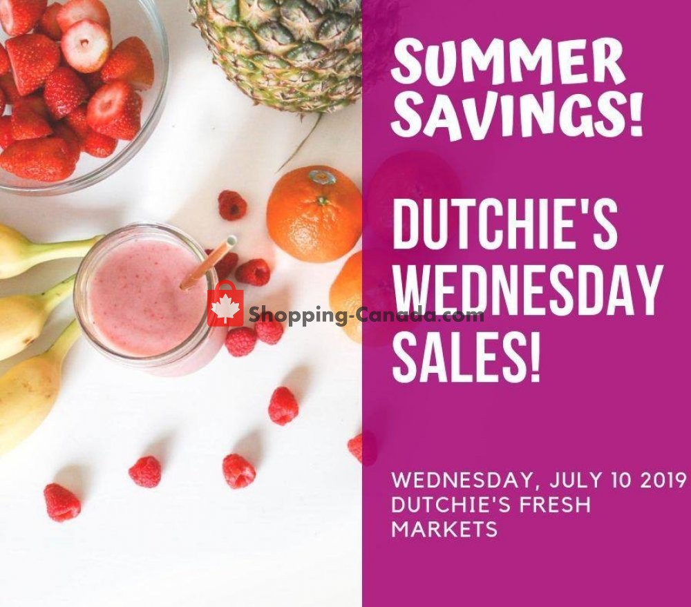 Dutchie's Fresh Market flyer from Wednesday July 10, 2019 to Wednesday July 10, 2019 - page 1