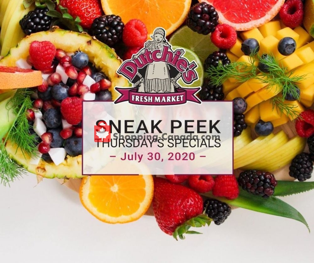 Dutchie's Fresh Market flyer from Thursday July 30, 2020 to Thursday July 30, 2020 - page 1
