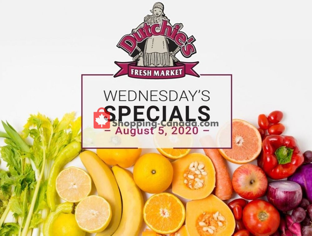 Dutchie's Fresh Market flyer from Wednesday August 5, 2020 to Wednesday August 5, 2020 - page 1