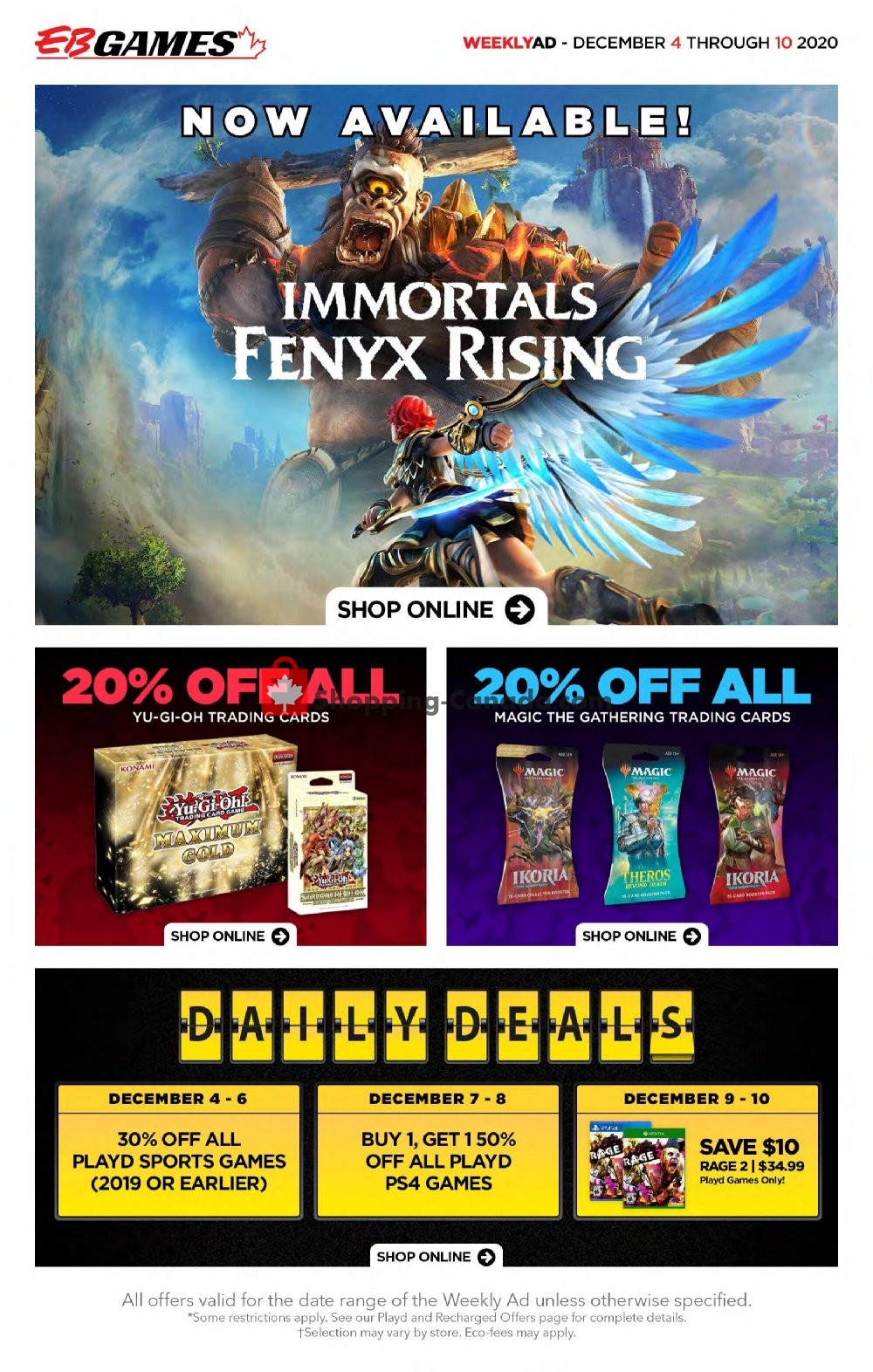 EB Games Canada, flyer (Amazing Deals) December 4 December 10, 2020 Shopping Canada