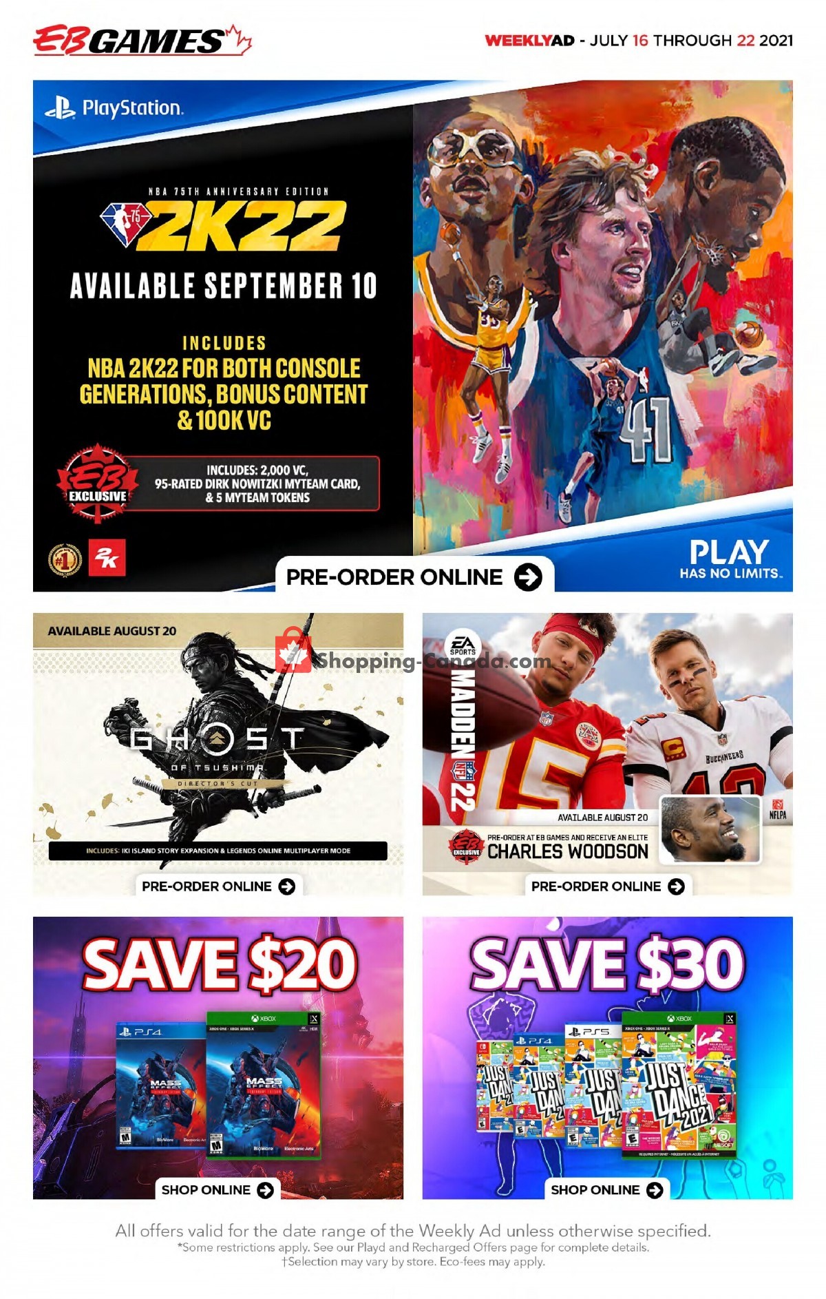 EB Games flyer from Friday July 16, 2021 to Thursday July 22, 2021 - page 2