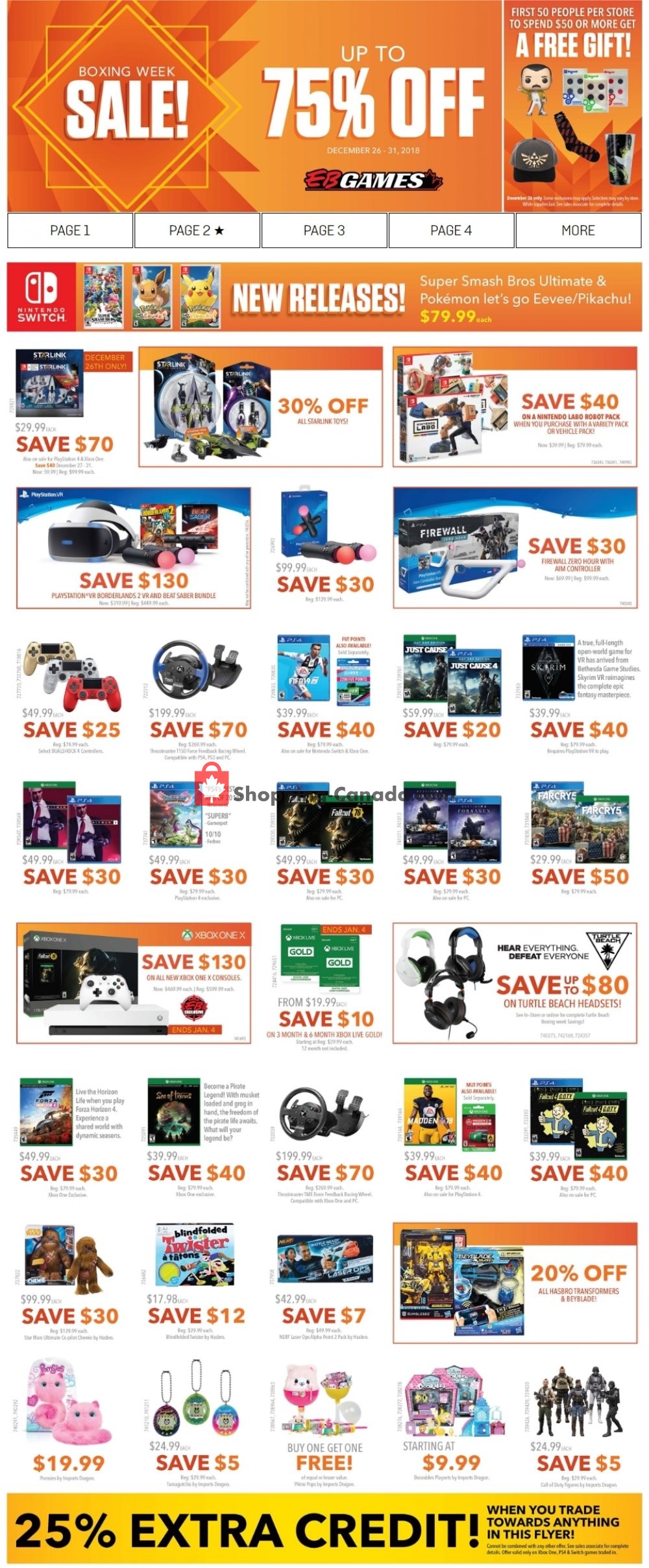 EB Games flyer from Wednesday December 26, 2018 to Monday December 31, 2018 - page 2