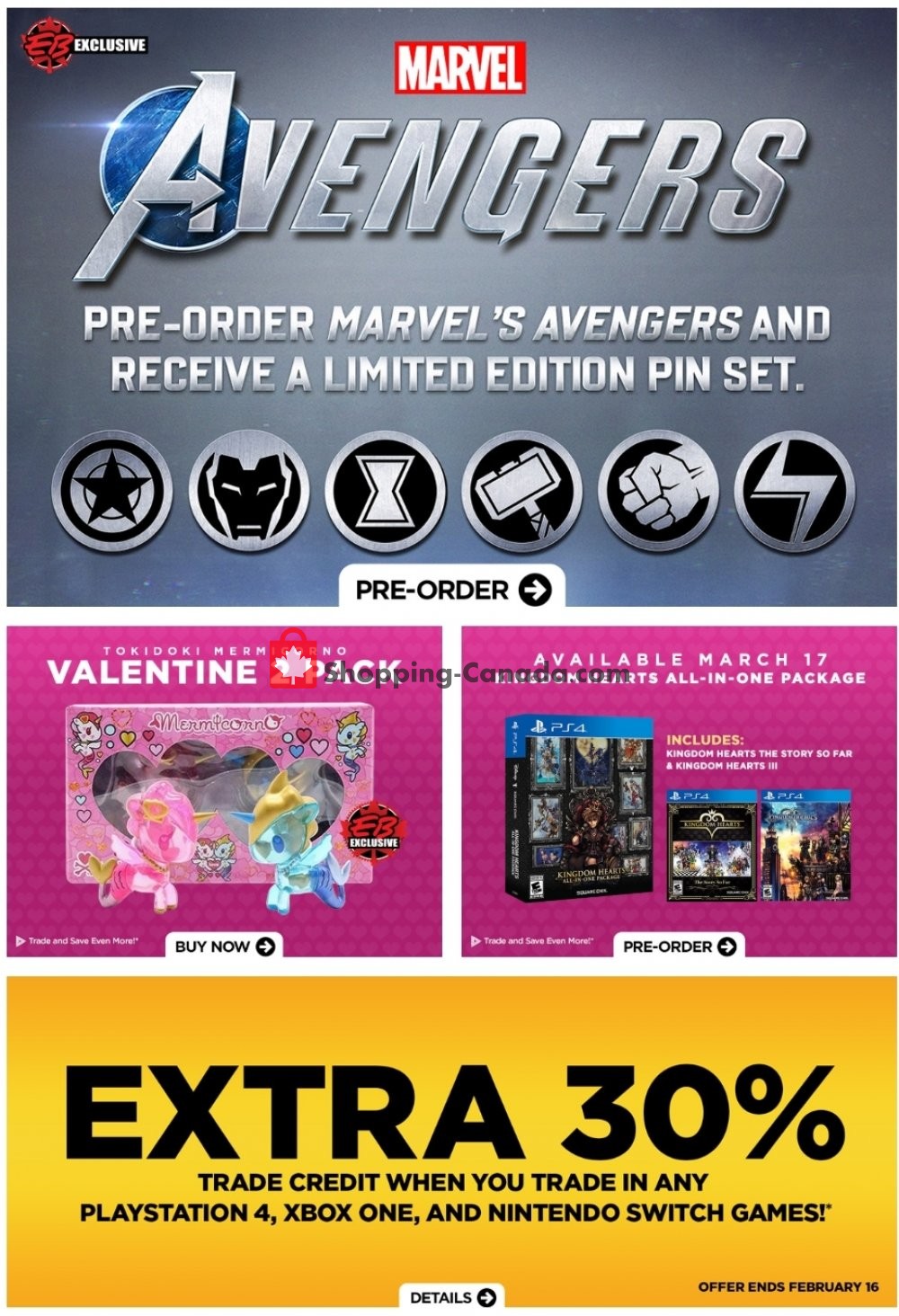 EB Games flyer from Friday February 14, 2020 to Thursday February 20, 2020 - page 1