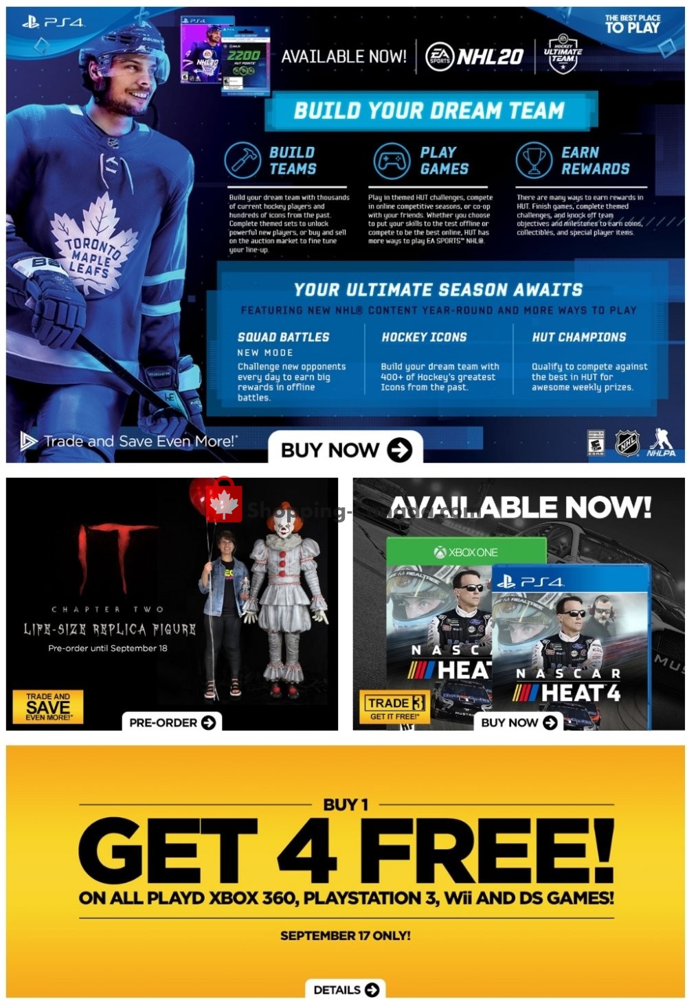 EB Games flyer from Friday September 13, 2019 to Thursday September 19, 2019 - page 1