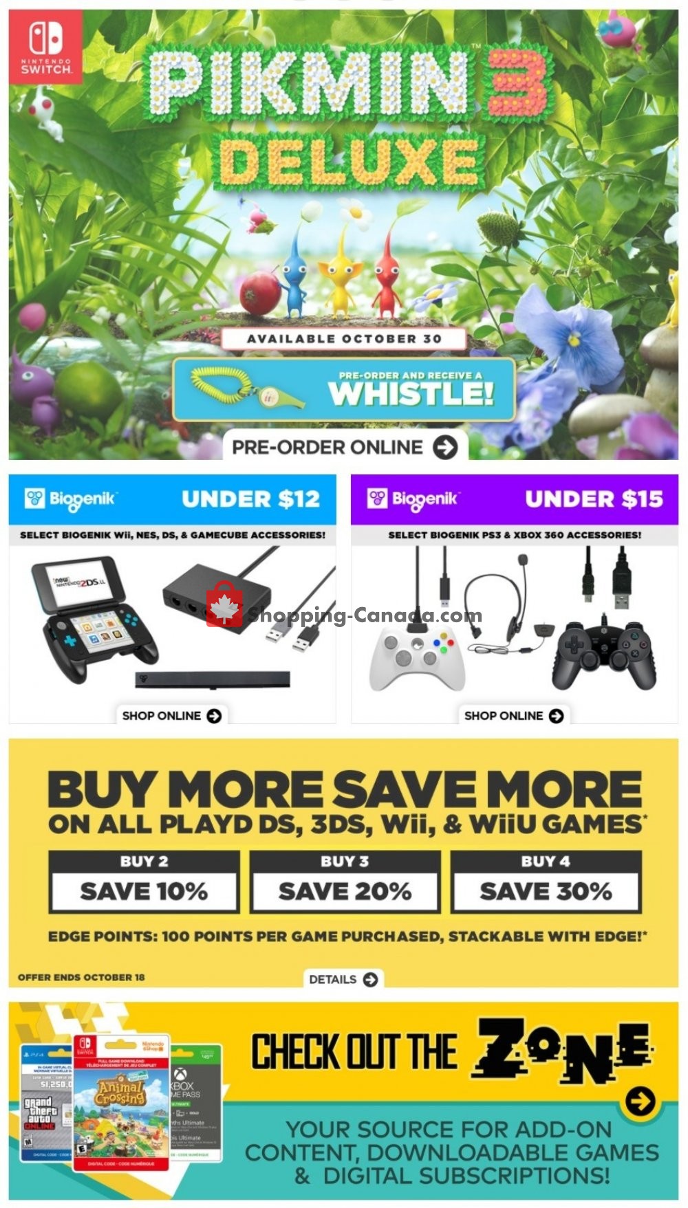 EB Games flyer from Friday October 16, 2020 to Thursday October 22, 2020 - page 1