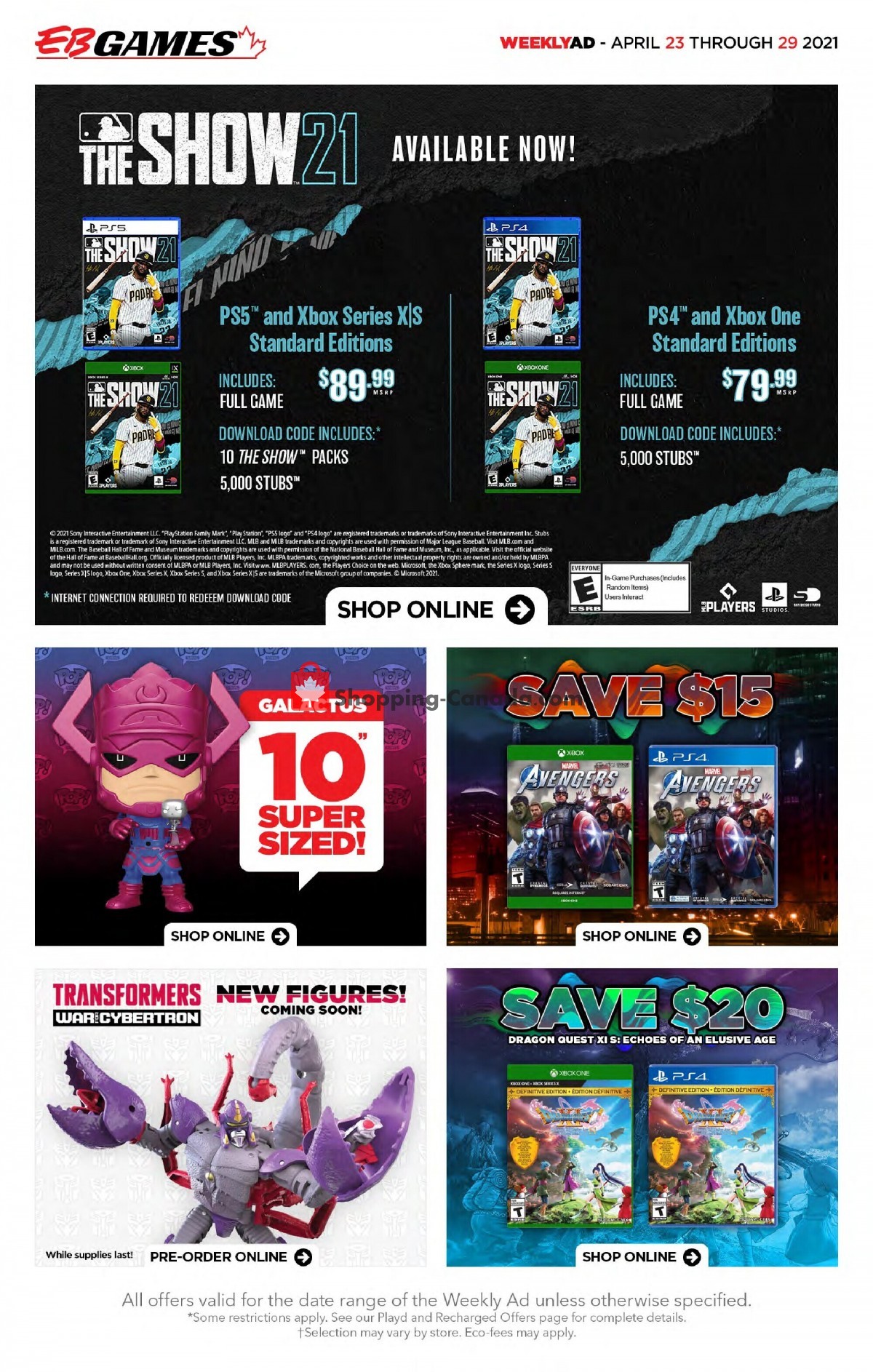 EB Games flyer from Friday April 23, 2021 to Thursday April 29, 2021 - page 2