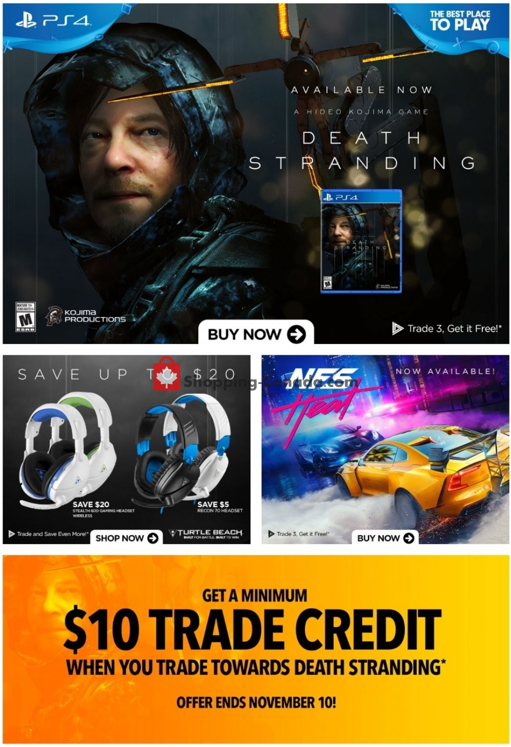EB Games flyer from Friday November 8, 2019 to Thursday November 14, 2019 - page 1
